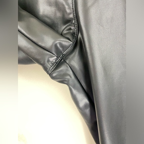 MAX Edition Women’s Faux Leather High Rise Pull-On Stretch Leggings - Size M - Picture 7 of 8